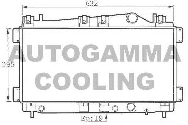 101395 AUTOGAMMA Radiator, engine cooling