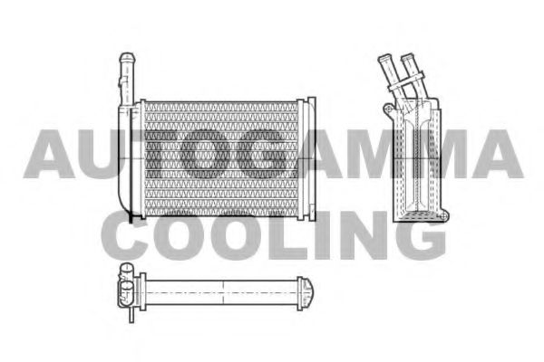 101615 AUTOGAMMA Heat Exchanger, interior heating