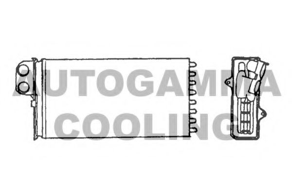 101640 AUTOGAMMA Heat Exchanger, interior heating