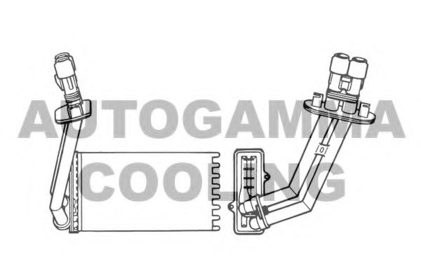 101664 AUTOGAMMA Heat Exchanger, interior heating