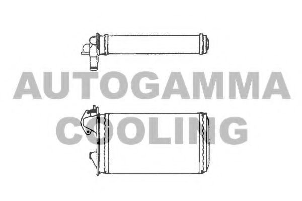 101673 AUTOGAMMA Heat Exchanger, interior heating