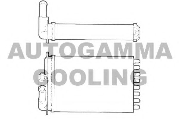 101688 AUTOGAMMA Heat Exchanger, interior heating