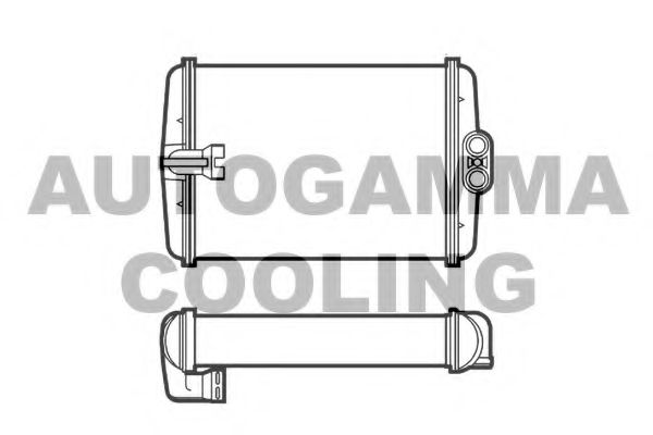 101780 AUTOGAMMA Heat Exchanger, interior heating