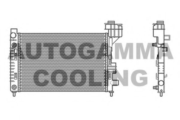 102000 AUTOGAMMA Radiator, engine cooling