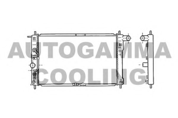 102050 AUTOGAMMA Cooling System Radiator, engine cooling