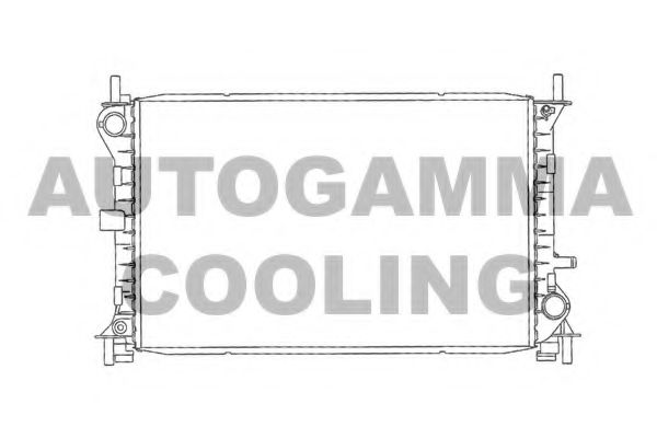 102073 AUTOGAMMA Radiator, engine cooling