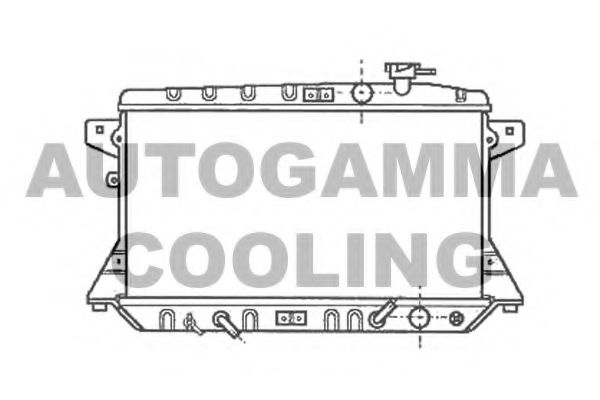 102117 AUTOGAMMA Radiator, engine cooling