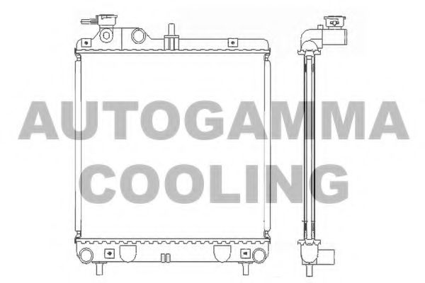 102124 AUTOGAMMA Radiator, engine cooling