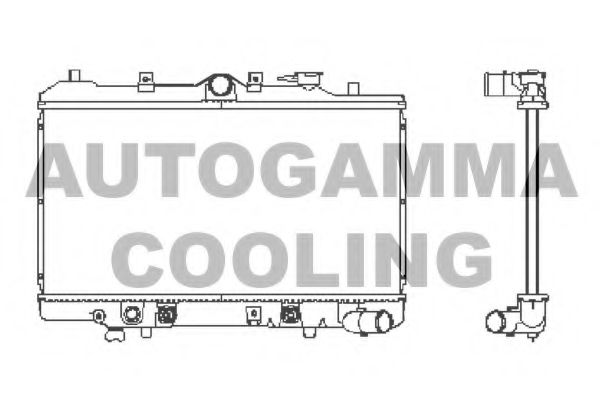 102136 AUTOGAMMA Radiator, engine cooling