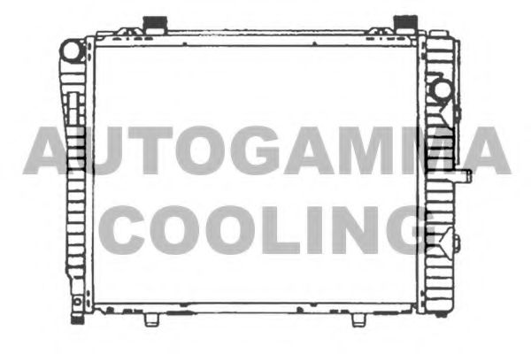 102166 AUTOGAMMA Radiator, engine cooling