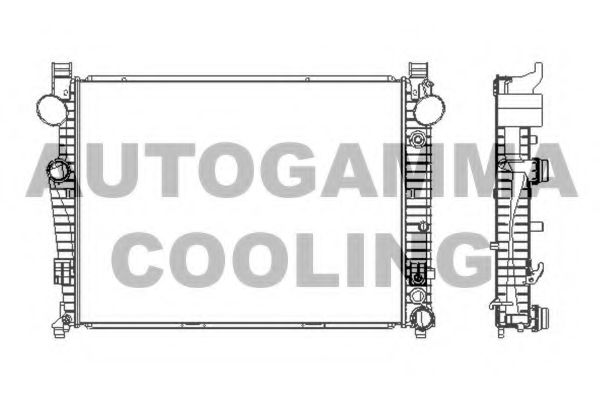 102168 AUTOGAMMA Radiator, engine cooling