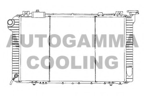 102191 AUTOGAMMA Radiator, engine cooling