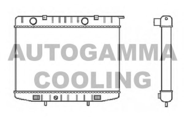 102230 AUTOGAMMA Radiator, engine cooling