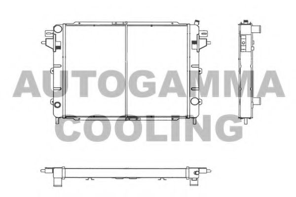 102237 AUTOGAMMA Radiator, engine cooling