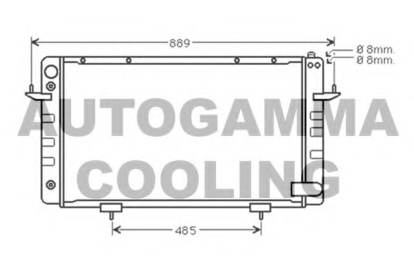 102288 AUTOGAMMA O-Ring Set, cylinder sleeve