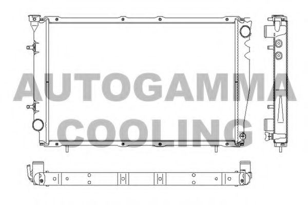 102317 AUTOGAMMA Cooling System Radiator, engine cooling