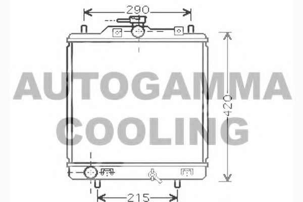 102325 AUTOGAMMA Cooling System Radiator, engine cooling