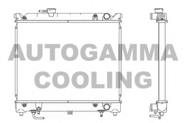 102342 AUTOGAMMA Radiator, engine cooling