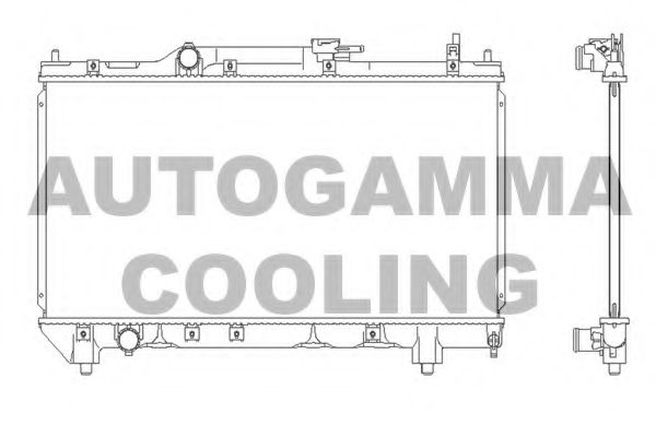 102347 AUTOGAMMA Radiator, engine cooling