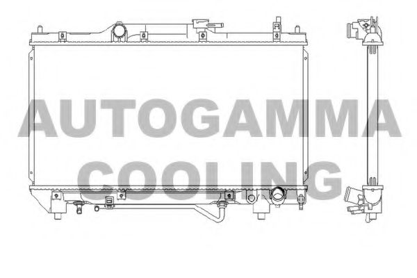 102351 AUTOGAMMA Radiator, engine cooling