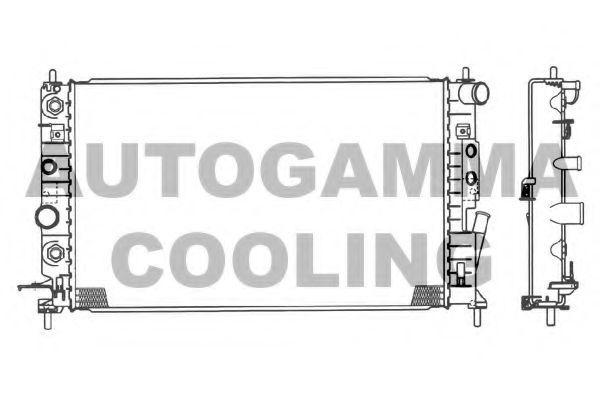 102415 AUTOGAMMA Radiator, engine cooling