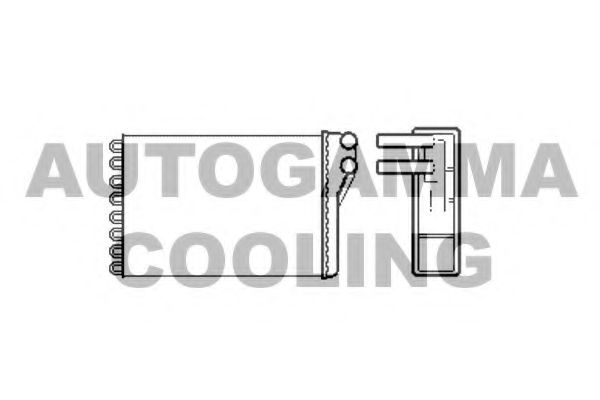 102426 AUTOGAMMA Heat Exchanger, interior heating