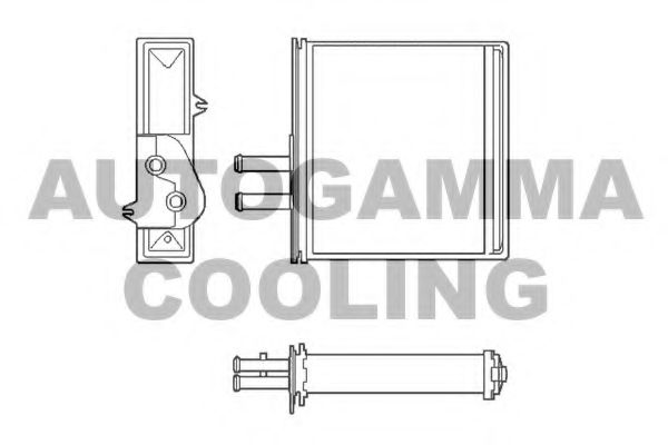102428 AUTOGAMMA Heat Exchanger, interior heating