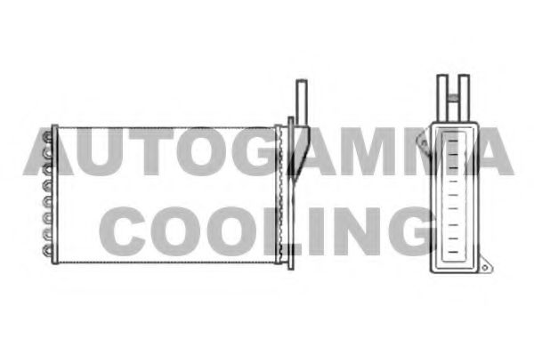 102440 AUTOGAMMA Heat Exchanger, interior heating