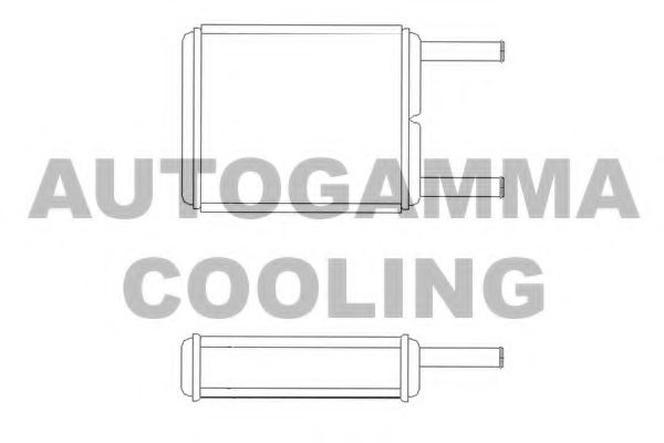 102449 AUTOGAMMA Heat Exchanger, interior heating