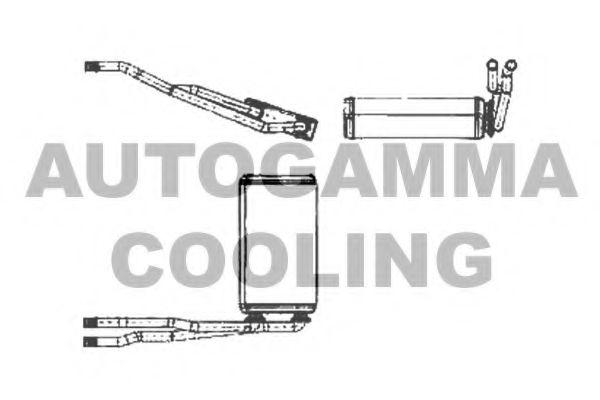 102540 AUTOGAMMA Heat Exchanger, interior heating