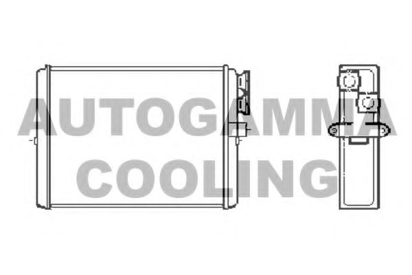 102552 AUTOGAMMA Heat Exchanger, interior heating
