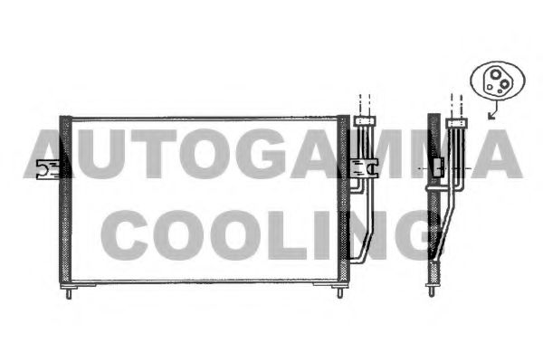 102566 AUTOGAMMA Condenser, air conditioning