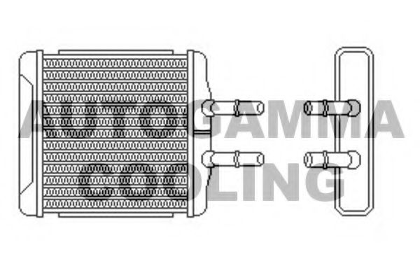102584 AUTOGAMMA Heat Exchanger, interior heating