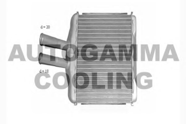 102585 AUTOGAMMA Heat Exchanger, interior heating