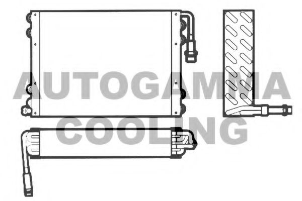 102595 AUTOGAMMA Air Conditioning Condenser, air conditioning