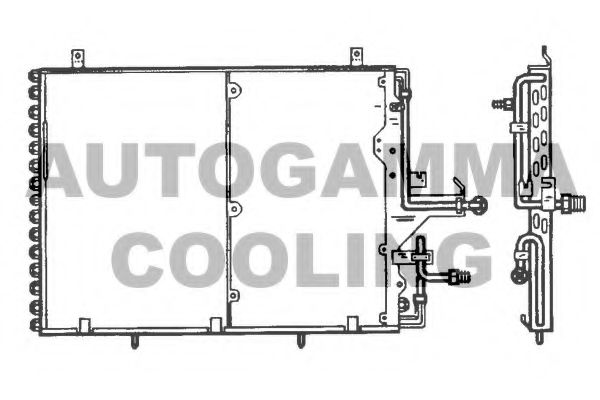 102690 AUTOGAMMA Condenser, air conditioning