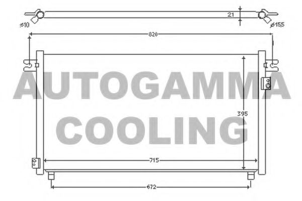 102724 AUTOGAMMA Condenser, air conditioning
