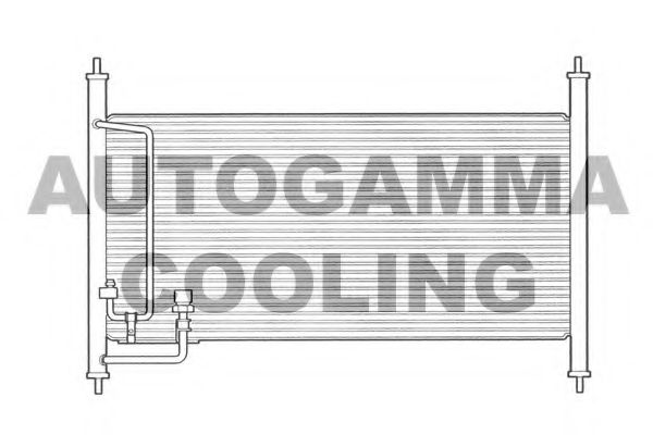 102728 AUTOGAMMA Condenser, air conditioning