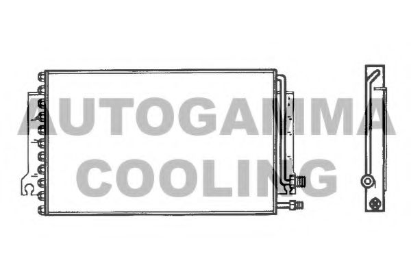 102758 AUTOGAMMA Condenser, air conditioning