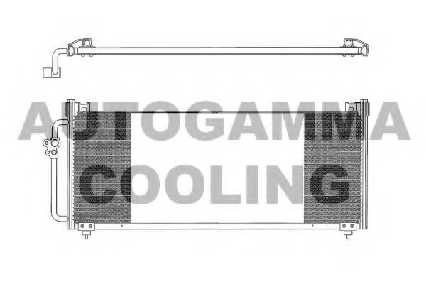 102786 AUTOGAMMA Condenser, air conditioning