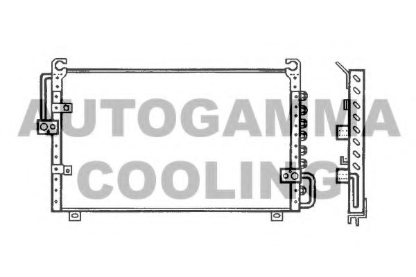102806 AUTOGAMMA Condenser, air conditioning