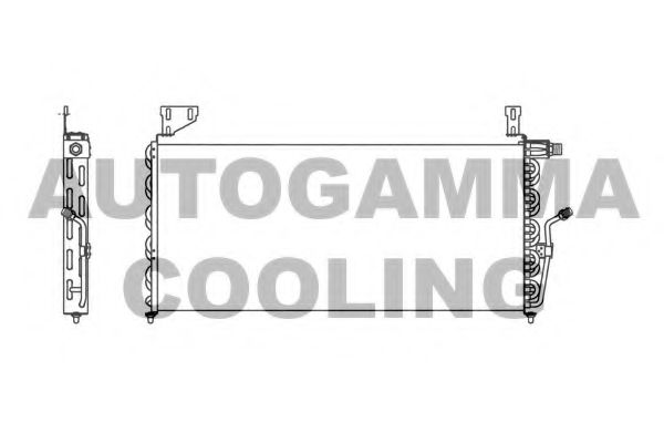 102817 AUTOGAMMA Condenser, air conditioning