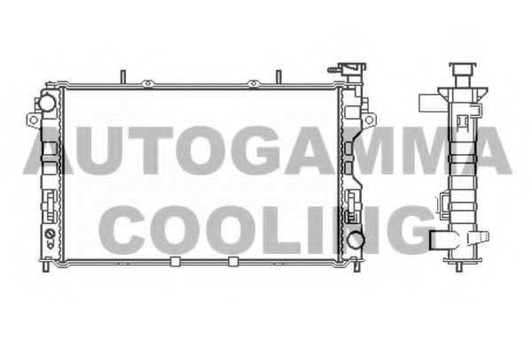102862 AUTOGAMMA Radiator, engine cooling
