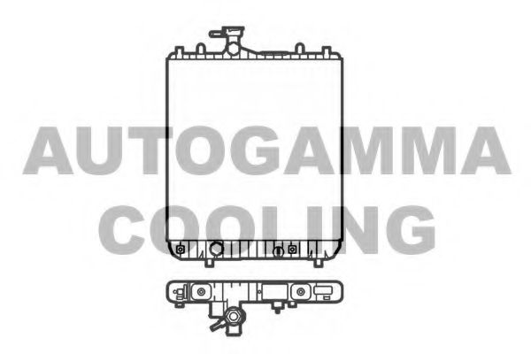 102870 AUTOGAMMA Radiator, engine cooling