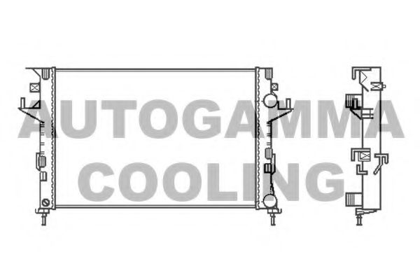 103031 AUTOGAMMA Radiator, engine cooling
