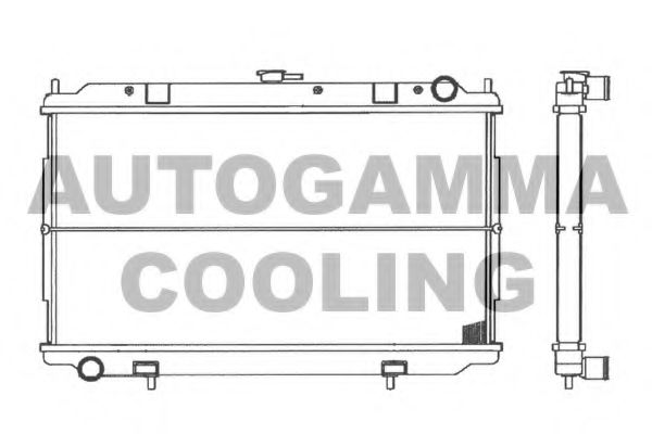 103050 AUTOGAMMA Radiator, engine cooling