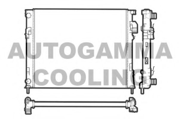 103195 AUTOGAMMA Radiator, engine cooling
