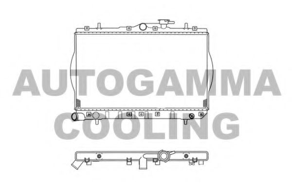 103212 AUTOGAMMA Radiator, engine cooling