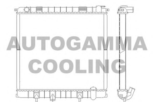 103268 AUTOGAMMA Radiator, engine cooling