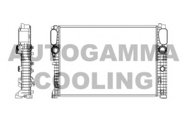 103338 AUTOGAMMA Cooling System Radiator, engine cooling